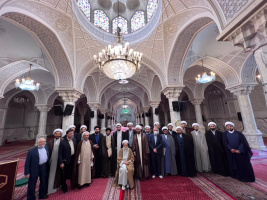 آیین عمامه گذاری طلاب مدرسه‌عالی و دانشگاه شهید مطهری